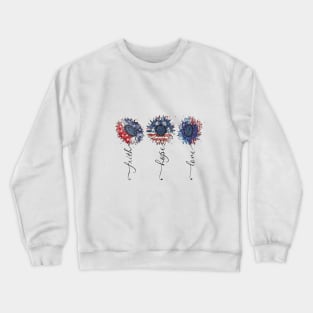 4th of July independence day USA patriotic memorial day Crewneck Sweatshirt